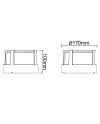 CREEK * PLAFÓN/APLIQUE EXTERIOR NEGRO LED IP65 - 15W - CCT